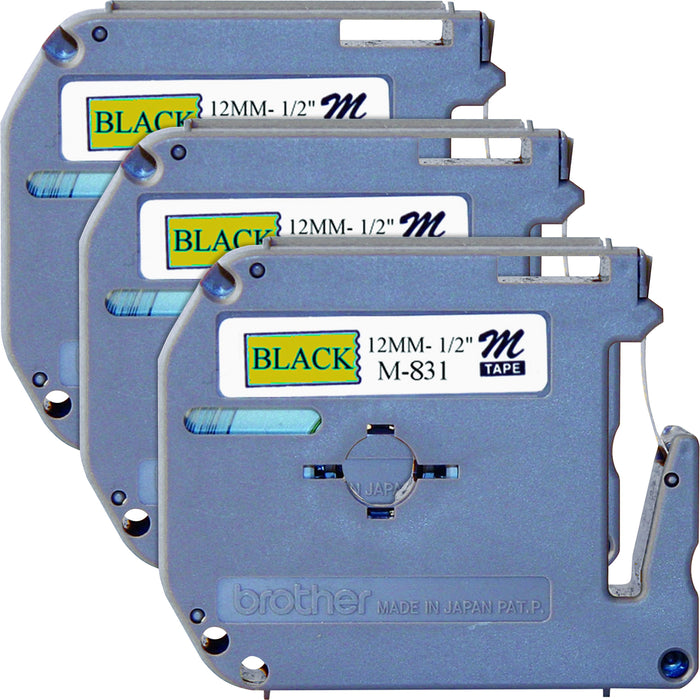 Brother P-touch Nonlaminated M Series Tape Cartridge - BRTM831BD