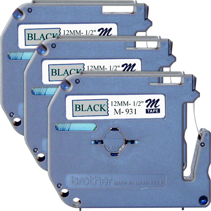 Brother P-touch Nonlaminated M Series Tape Cartridge - BRTM931BD