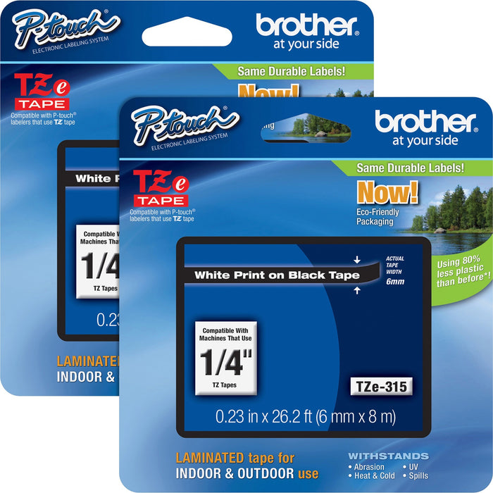 Brother P-touch TZe Laminated Tape Cartridges - BRTTZE315BD