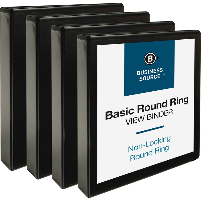Business Source Round Ring View Binder - BSN09954BD
