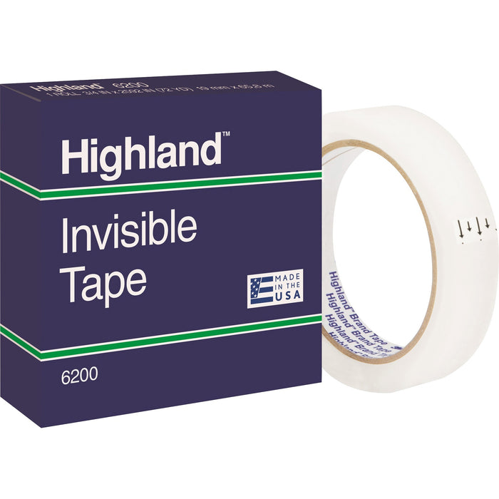 Highland 3/4"W Matte-finish Invisible Tape - MMM6200342592PK