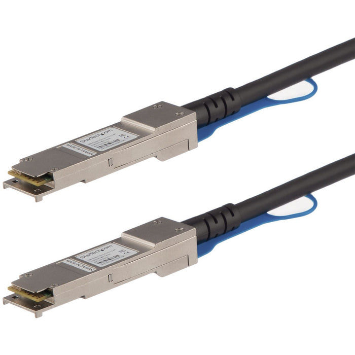 StarTech.com 3m QSFP+ to QSFP+ Direct Attach Cable for Juniper QFX-QSFP-DAC-3M 40GbE QSFP+ Copper DAC 40Gbps Passive Twinax - STCQFXQSFPDAC3M