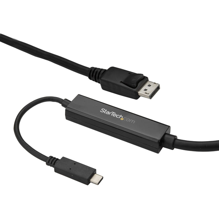StarTech.com 9.8ft/3m USB C to DisplayPort 1.2 Cable 4K 60Hz - USB Type-C to DP Video Adapter Monitor Cable HBR2 - TB3 Compatible - Black - STCCDP2DPMM3MB