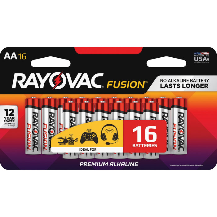 Rayovac Fusion Advanced Alkaline AA Batteries - RAY81516LTFUSK