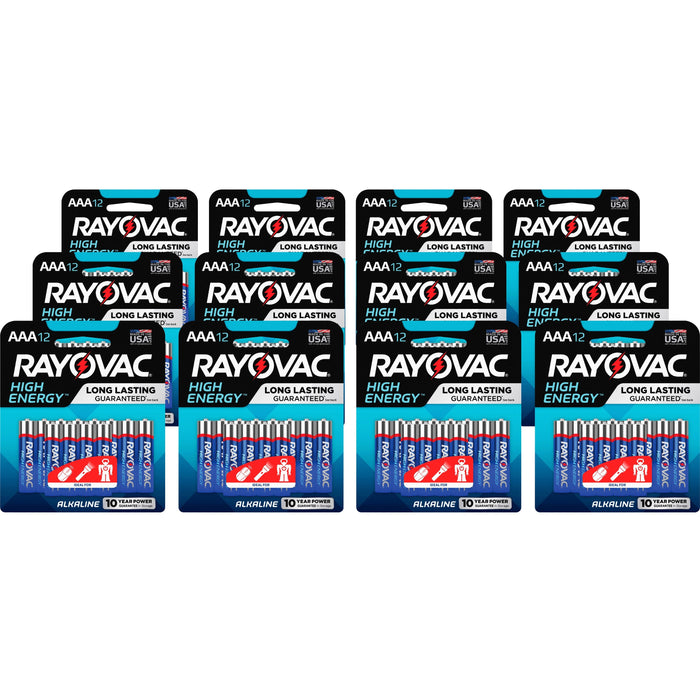 Rayovac High-Energy Alkaline AAA Battery 12-Packs - RAY82412KCT