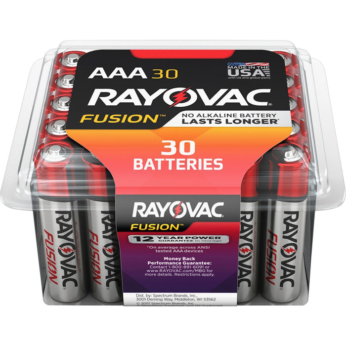 Rayovac Fusion Alkaline AAA Batteries - RAY82430PPTFUSK