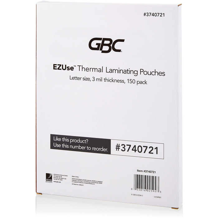 GBC Fusion EZUse Laminating Pouches - GBC3740721
