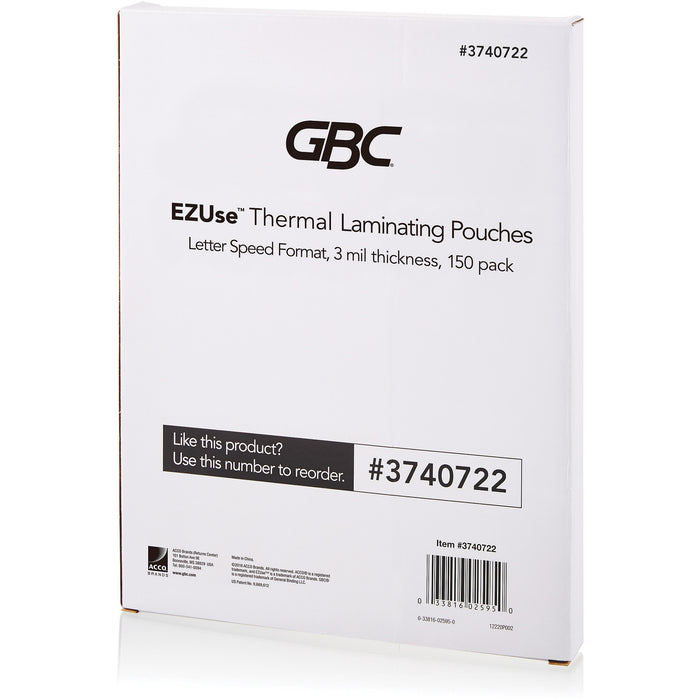 GBC Fusion EZUse Laminating Pouches - GBC3740722