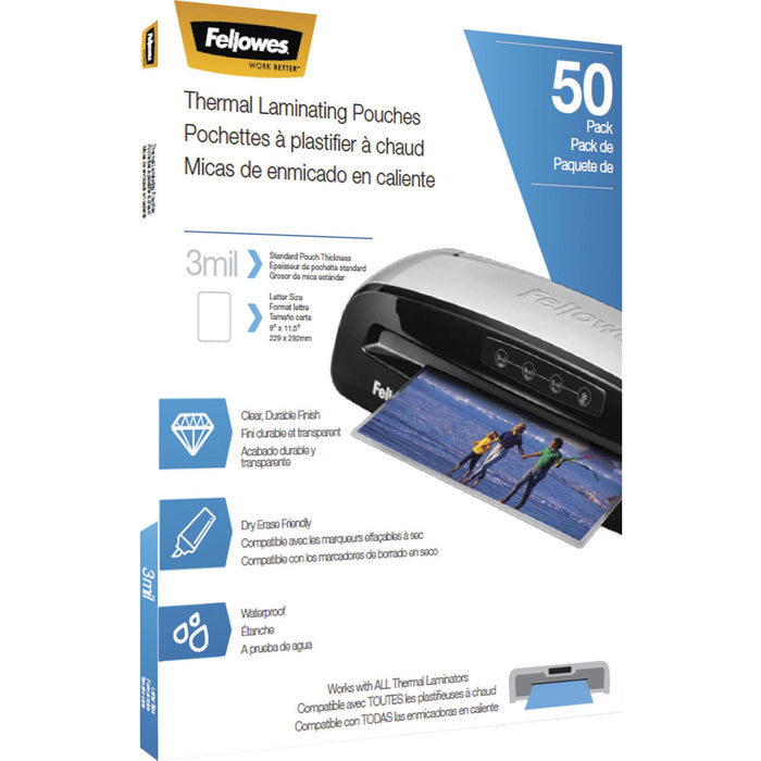 Fellowes Letter-Size Thermal Laminating Pouches - FEL5744301