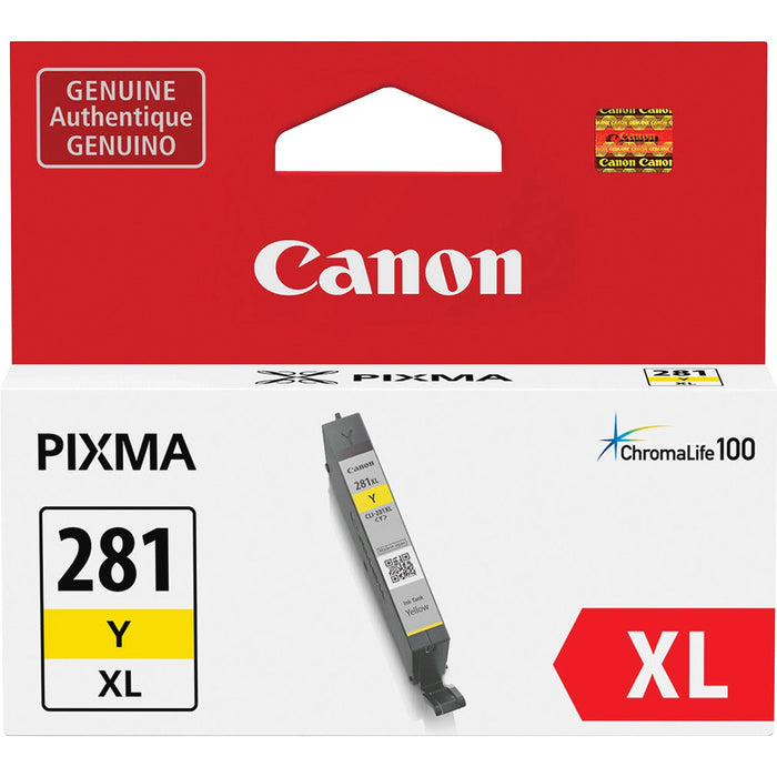 Canon CLI-281XL Original Inkjet Ink Cartridge - Yellow - 1 Each - CNMCLI281XLYW