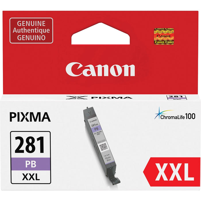 Canon CLI-281 XXL Original Inkjet Ink Cartridge - Blue - 1 Each - CNMCLI281XXLPBL