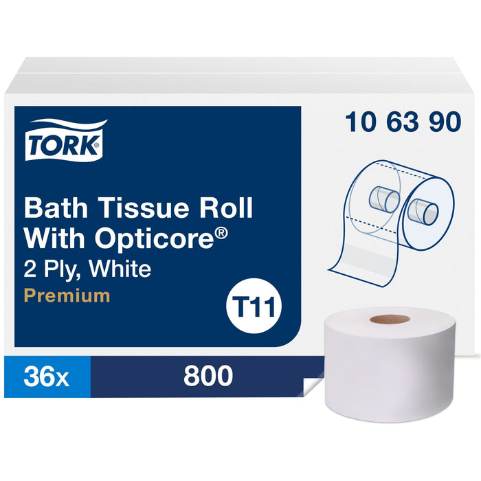 TORK Premium Bath Tissue Roll with OptiCore - TRK106390