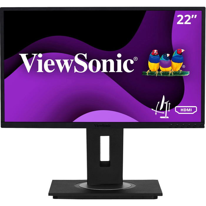 ViewSonic VG2248 22 Inch IPS 1080p Ergonomic Monitor with HDMI DisplayPort USB and 40 Degree Tilt for Home and Office - VEWVG2248