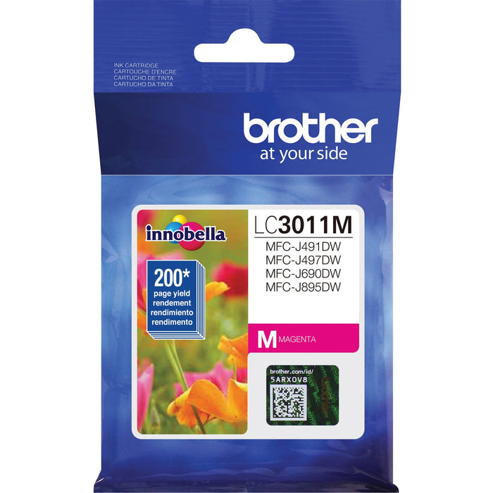 Brother LC3011M Original Standard Yield Inkjet Ink Cartridge - Single Pack - Magenta - 1 Each - BRTLC3011M