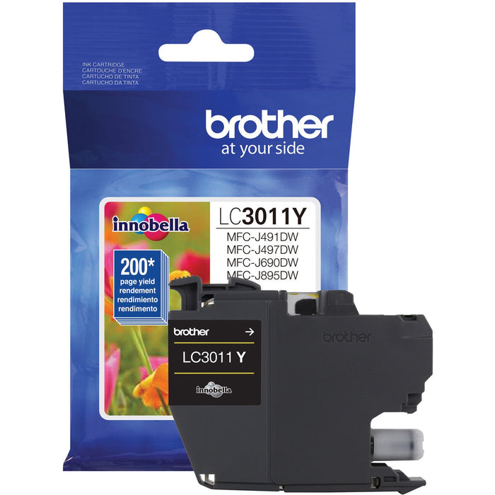 Brother LC3011Y Original Standard Yield Inkjet Ink Cartridge - Single Pack - Yellow - 1 Each - BRTLC3011Y