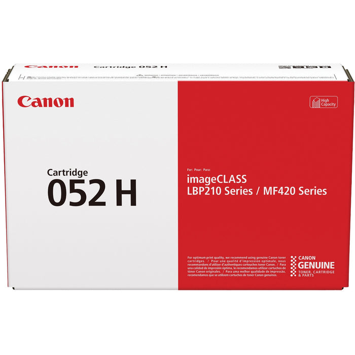 Canon 052H Original High Yield Laser Toner Cartridge - Black - 1 Each - CNMCRTDG052H
