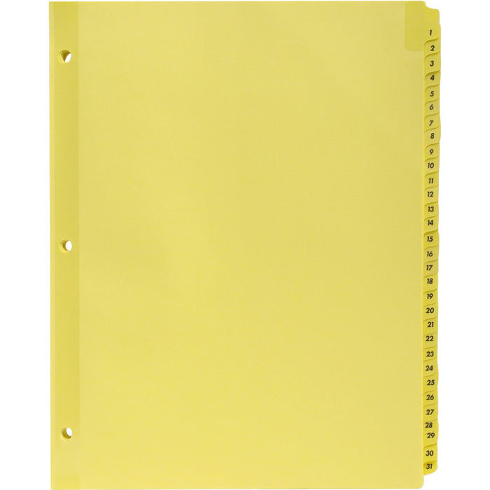 Business Source Preprinted 1-31 Tab Index Dividers - BSN01808