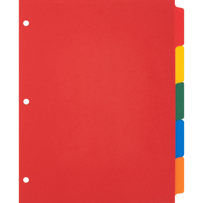 Business Source Plain Tab Color Polyethylene Index Dividers - BSN01809