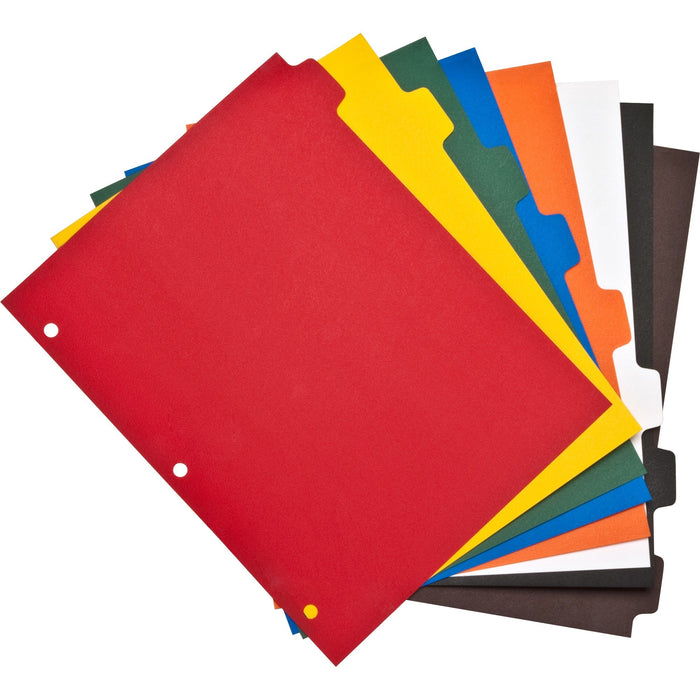 Business Source Plain Tab Color Polyethylene Index Dividers - BSN01810