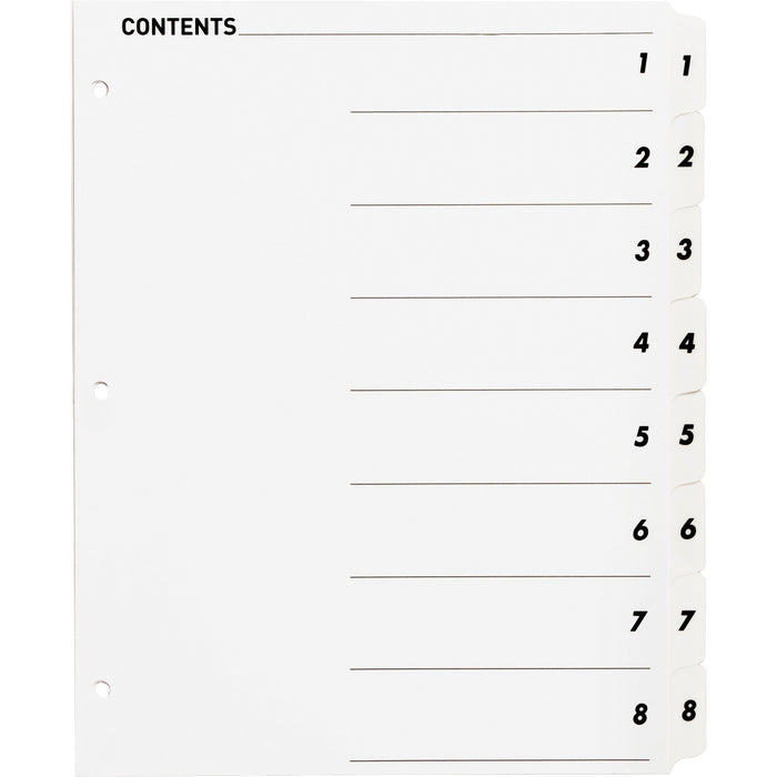 Business Source Table of Content Quick Index Dividers - BSN05853