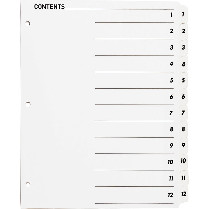 Business Source Table of Content Quick Index Dividers - BSN05855