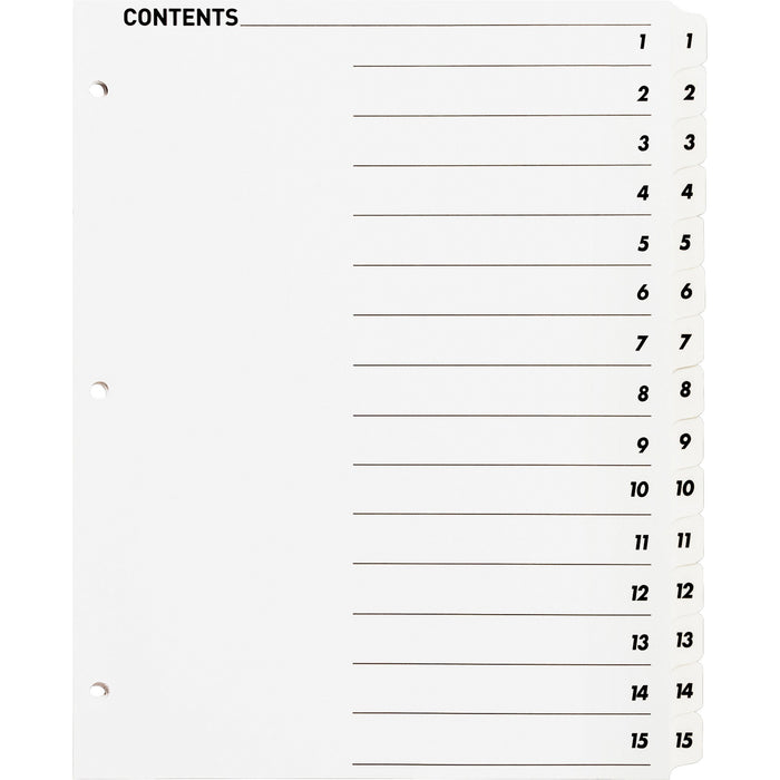Business Source Table of Content Quick Index Dividers - BSN05857
