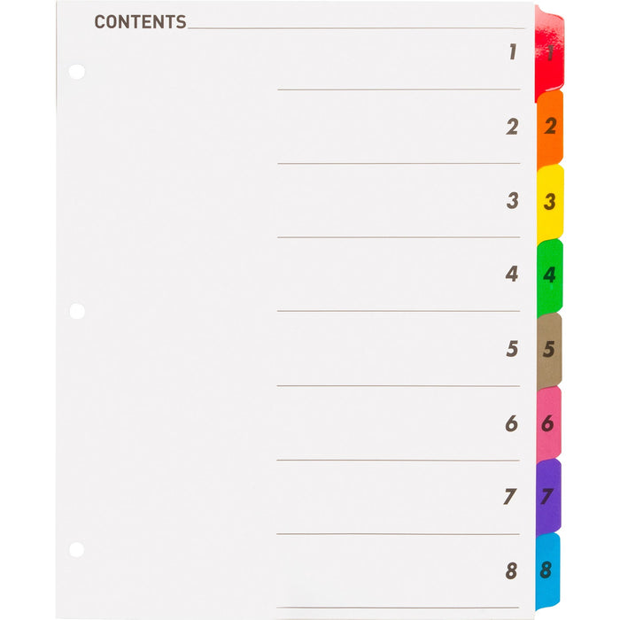 Business Source Table of Content Quick Index Dividers - BSN21901