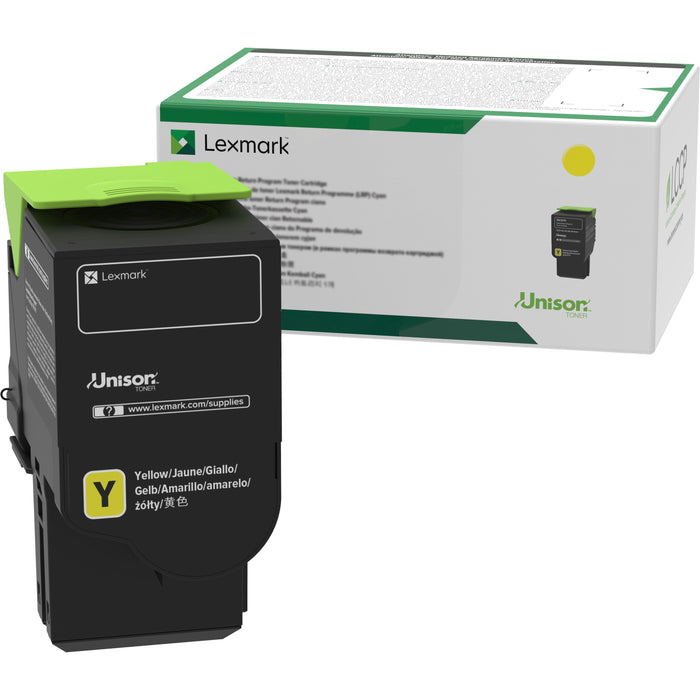 Lexmark Unison Original Ultra High Yield Laser Toner Cartridge - Yellow - 1 Each - LEX78C1UY0