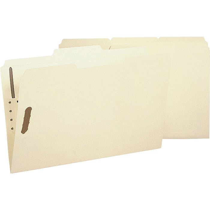 Business Source 1/3 Tab Cut Legal Recycled Fastener Folder - BSN17231