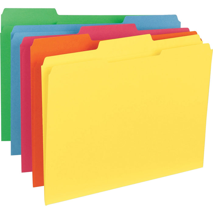 Business Source 1/3 Tab Cut Letter Recycled Classification Folder - BSN21274