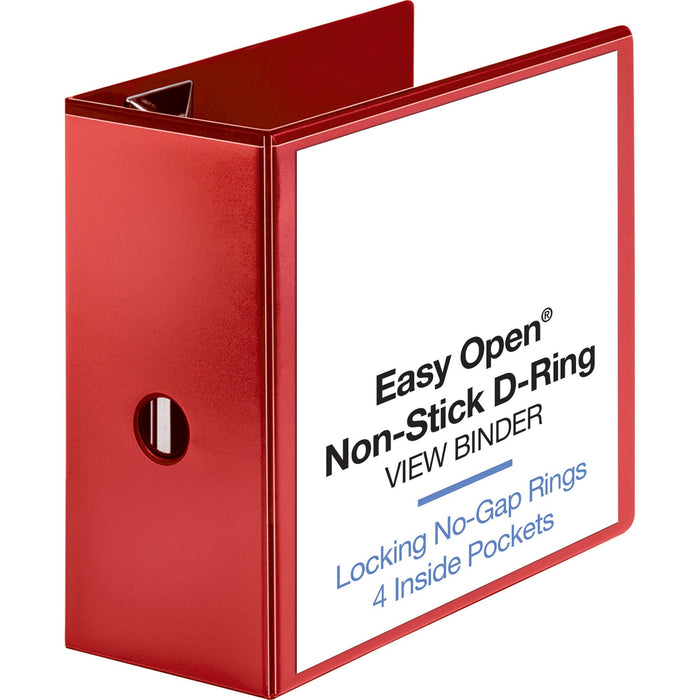 Business Source Red D-ring Binder - BSN26984