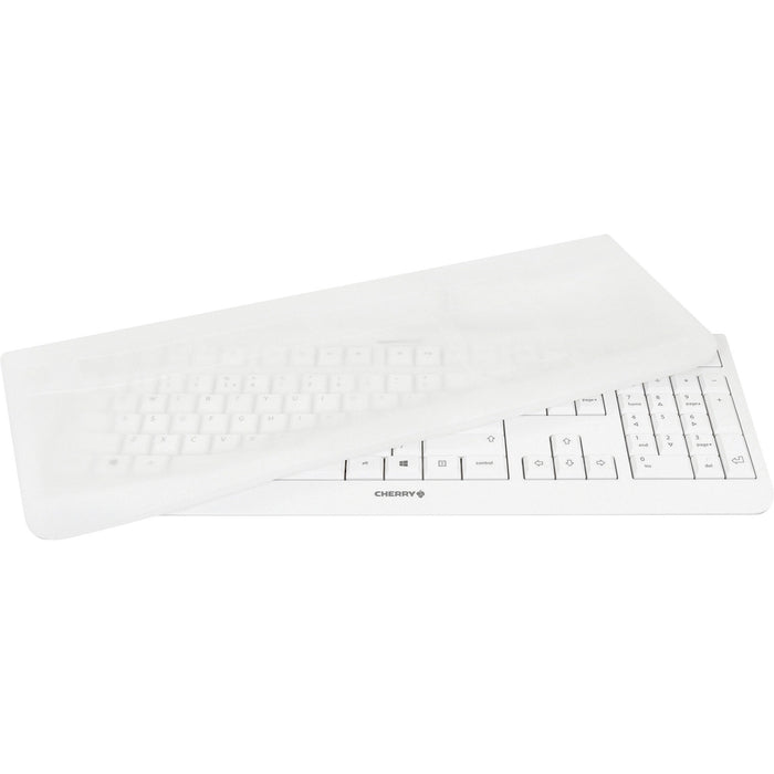 CHERRY WHITE EZCLEAN Wired Covered Cleanable Keyboard - CHYEZN0800EU0
