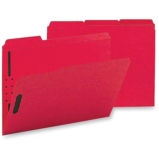 Business Source 1/3 Tab Cut Letter Recycled Fastener Folder - BSN17269