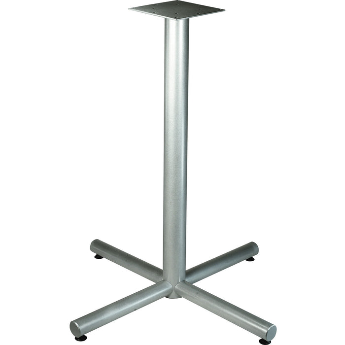 Lorell Silver Bistro-height X-leg Table Base - LLR34432