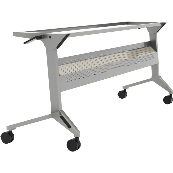 Safco Flip-N-Go Silver Training Table Base - SAFLF48SLV