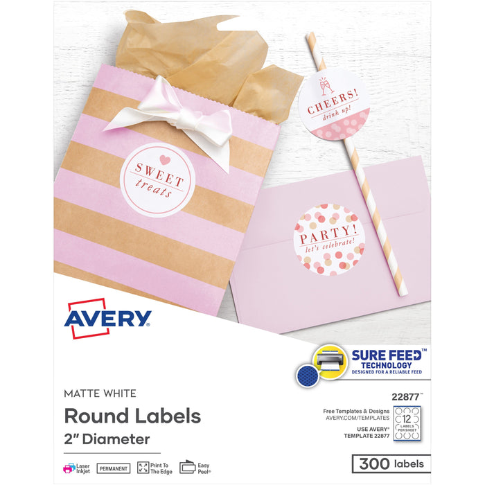 Avery&reg; Easy Peel Labels -Sure Feed - Print-to-the-Edge - AVE22877