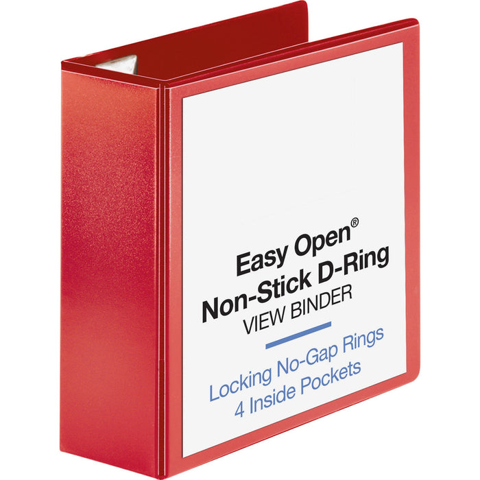 Business Source Red D-ring Binder - BSN26983