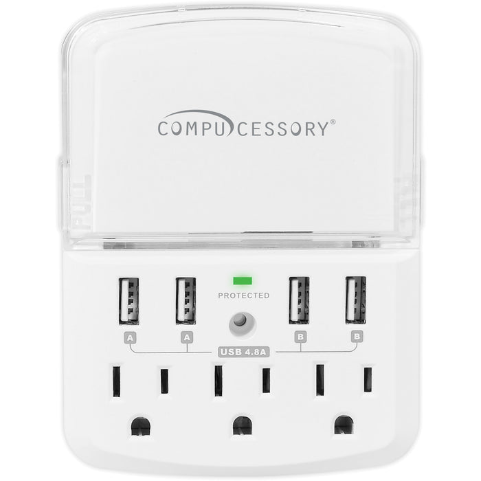 Compucessory Wall Charger Surge Protector - CCS25667