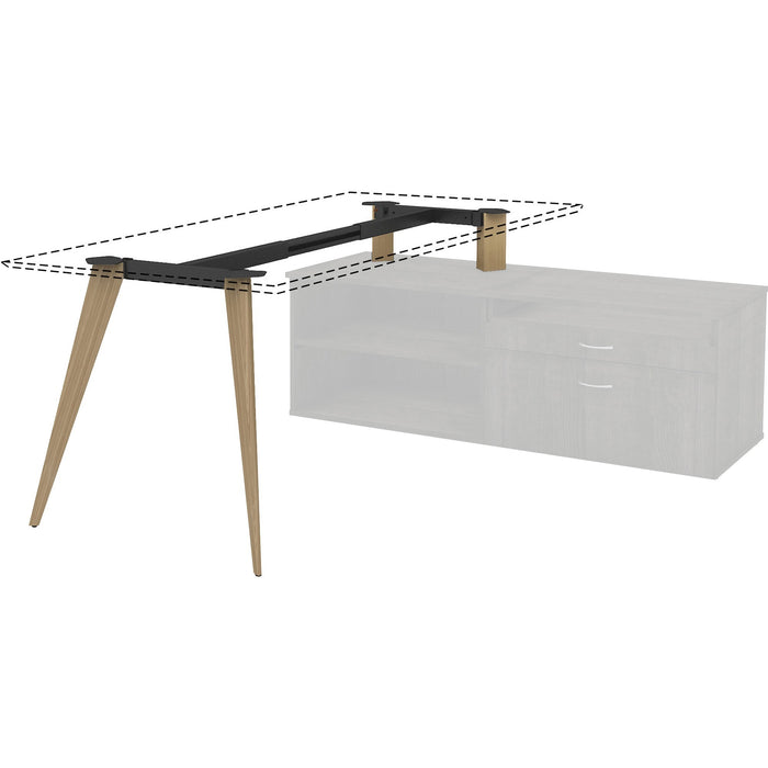 Lorell Relevance Wood Frame for 30" L-shape Desk - LLR16224