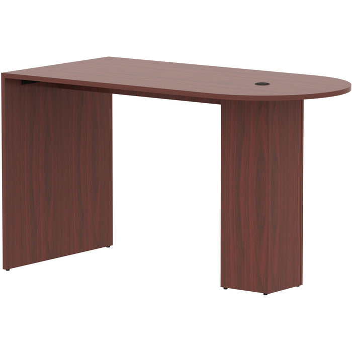 Lorell Essentials Laminate Peninsula Cafe Table - LLR69544