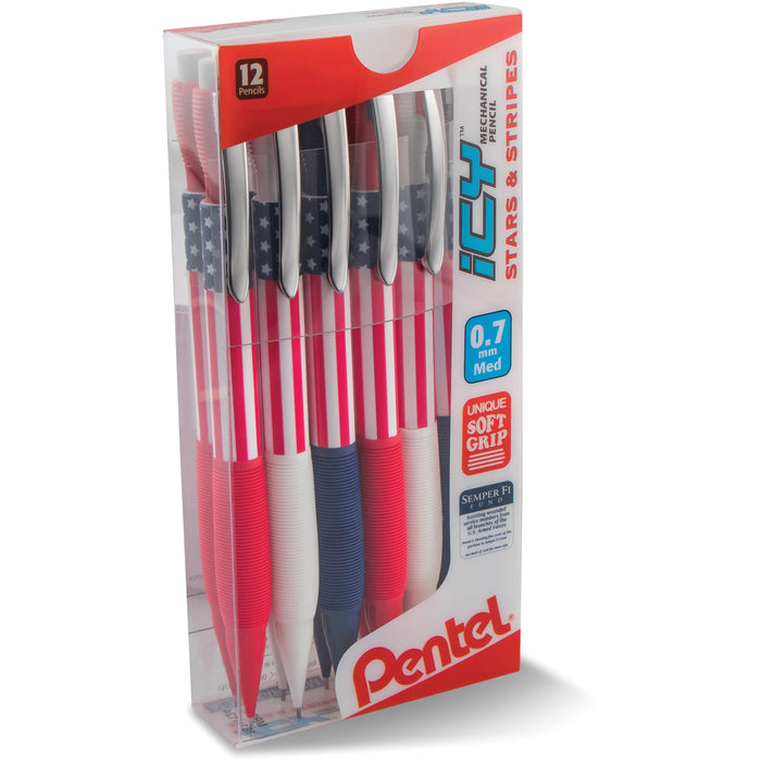 Pentel Stars & Stripes Mechanical Pencil - PENAL27USAPC12M