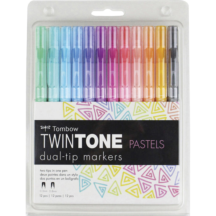 Tombow TwinTone Pastels Dual-tip Marker Set - TOM61501
