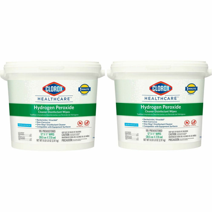 Clorox Healthcare Hydrogen Peroxide Cleaner Disinfectant Wipes - CLO30826CT