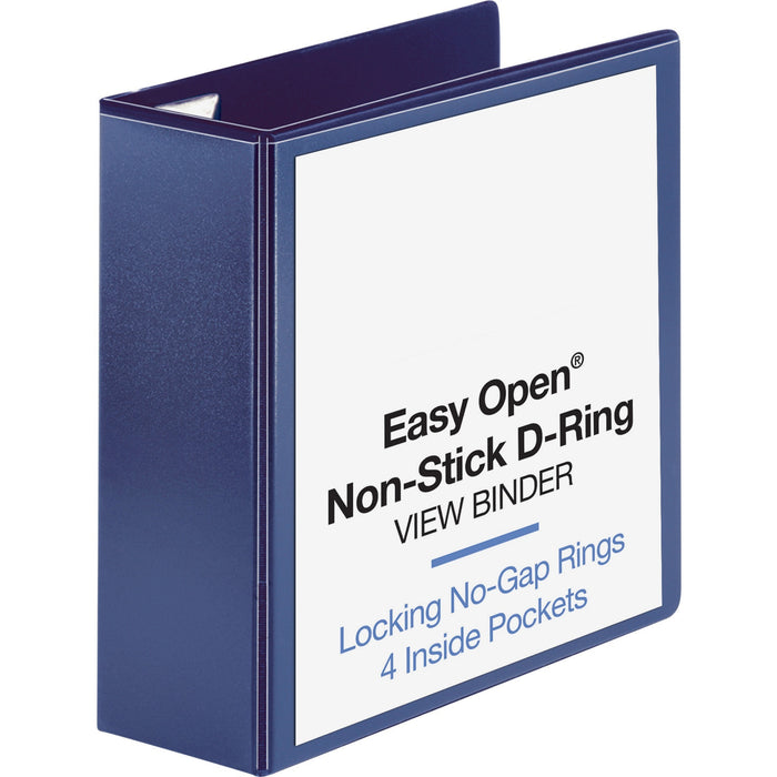 Business Source Easy Open Nonstick D-Ring View Binder - BSN26977