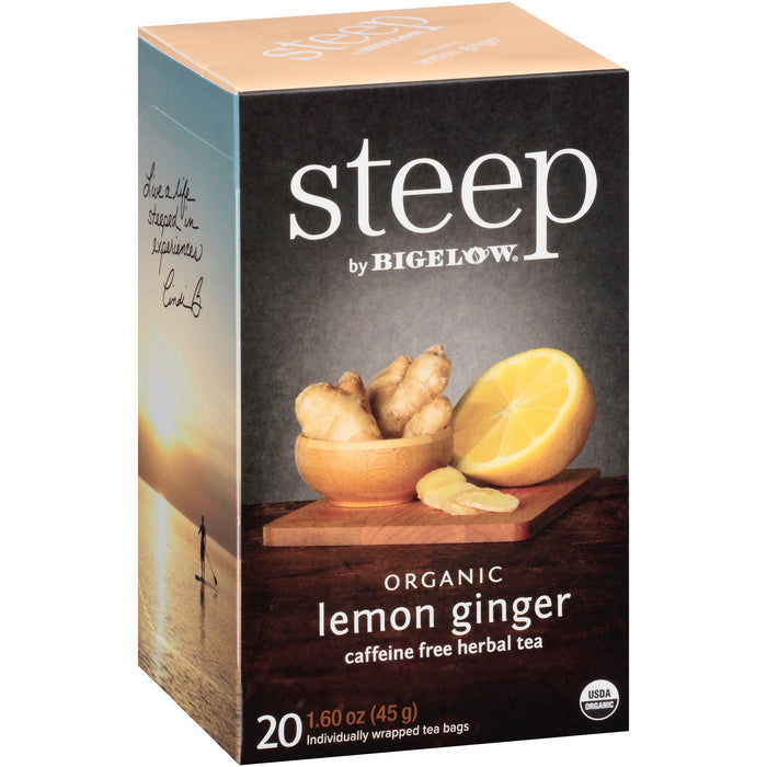 Bigelow Lemon Ginger Herbal Tea Bag - BTC17704