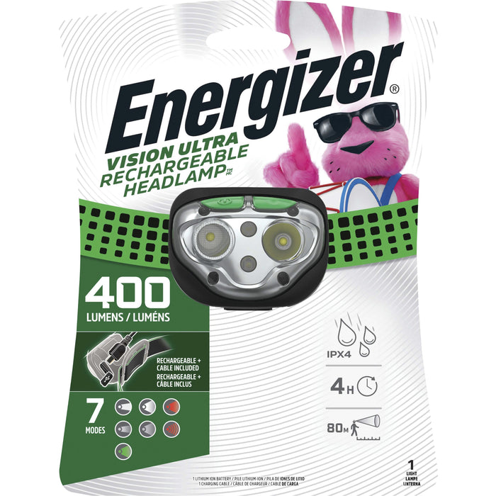 Energizer Vision Ultra HD Rechargeable Headlamp (Includes USB Charging Cable) - EVEENHDFRLP