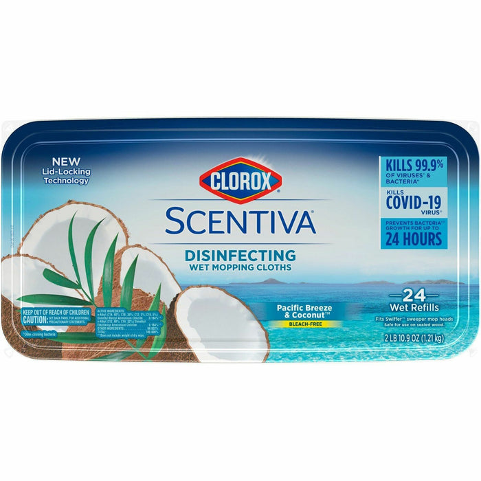 Clorox Scentiva Disinfecting Wet Mopping Cloth Refills - CLO32034
