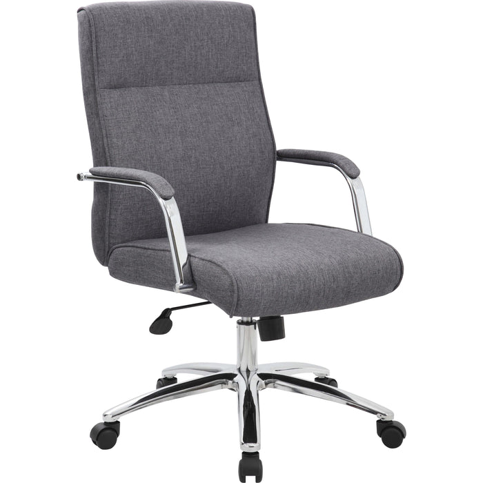 Boss Modern Executive Conference Chair-Grey Linen - BOPB696CSG