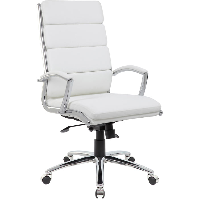Boss Executive CaressoftPlus Chair with Metal Chrome Finish - BOPB9471WT