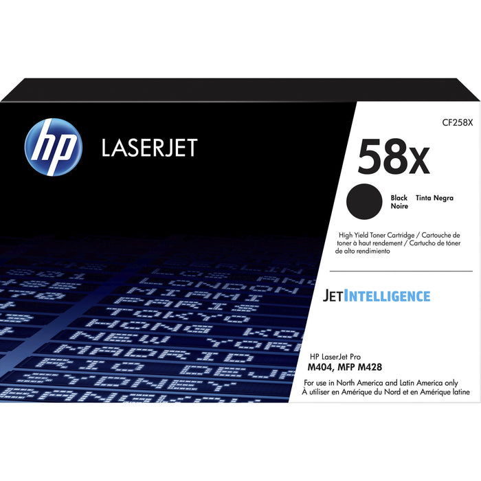 HP 58X (CF258X) Original High Yield Laser Toner Cartridge - Black - 1 Each - HEWCF258X